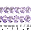 Transparent Electroplate Glass Beads Strands EGLA-N012-06B-4