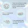 2Pcs Alloy Rhinestone Shoe Decorations AJEW-FG0003-72A-4