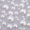 ABS Plastic Imitation Pearl Cabochons SACR-MSMC0002-04-1