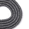 Matte Style Electroplate Non-magnetic Synthetic Hematite Beads Strands G-M007-77-2