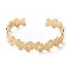 304 Stainless Steel Cuff Bangles for Women BJEW-K263-05G-12-2