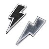 Lightning Bolt Polyester Computerized Embroidery Iron on Patches PATC-WH0001-78B-1