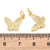 Brass Micro Pave Cubic Zirconia Charms CU-CBA908F-05G-05-3