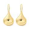Teardrop Brass Dangle Earrings EJEW-B132-07G-4