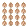Golden Plated Alloy Enamel Charms X-ENAM-S118-06I-2