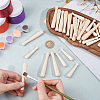 40Pcs 2 Styles Schima Wood Beads WOOD-GF0002-41-3
