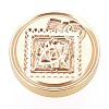 Brass Wax Sealing Stamp AJEW-F047-B01-5