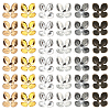 120Pcs 6 Colors Iron Bead Cap IFIN-SC0001-57-1