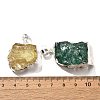 Raw Rough Natural Dyed Quartz Crystal Pendants G-G895-05S-M-3