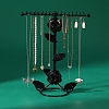 Rose Flower Iron Jewelry Display Rack PW-WG60758-01-2