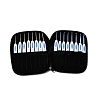 Chinese Style 8Pcs Aluminium Pin Plastic Handle Crochet Hook TOOL-C012-18-1