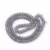 Electroplate Glass Beads Strands X-EGLA-S141-6mm-03C-2