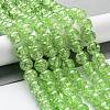 Crackle Glass Beads Strands X-CCG-Q001-10mm-11-1