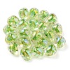 Two Tone UV Plating Transparent Acrylic European Beads OACR-F004-06I-3