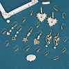 10 Pair Brass Micro Pave Clear Cubic Zirconia Earring Hooks ZIRC-SZ0004-99-5