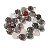 Natural African Bloodstone Beads Strands G-NH0004-040-3