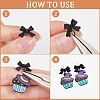 40Pcs Bowknot Alloy Stud Earring Findings FIND-SP0001-16EB-6