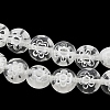 Handmade Millefiori Glass Flat Round Bead Strands LK-P010-05-4