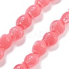 Synthetic Coral Carved Beads Strands CORA-C003-13B-05-1