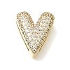Brass Micro Pave Clear Cubic Zirconia Beads CU-CBAEEA8-16G-1