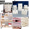 150 Pcs 5 Styles Paper Display Cards CDIS-CA0001-09-6