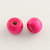 Dyed Natural Wood Beads WOOD-Q006-8mm-11-LF-1