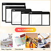 5 Sizes Transparent PVC Zipper Jewelry Bag Gift Pouch ABAG-CN0001-11C-6
