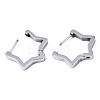 304 Stainless Steel Huggie Hoop Earrings STAS-R115-23P-2