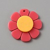 Opaque Resin Pendants RESI-WH0029-46B-06-1