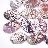 Dyed Natural Fire Agate Cabochons X-G-Q957-02A-20x30-1