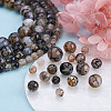 4 Strands 4 Style Natural Dragon Veins Agate Bead Strands G-TA0001-32-12