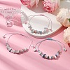 3Pcs Adjustable Natural Gemstone Braided Bracelet Sets for Women BJEW-JB10999-3