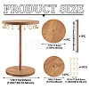 Round Wood Jewelry Necklace Display Organizer Hanging Tower Rack NDIS-TAC0001-01A-4