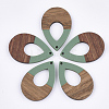 Resin & Walnut Wood Pendants X-RESI-S358-94C-1