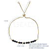 Adjustable Natural Gemstone Slider Bracelets BJEW-JB04929-3