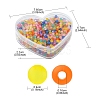 31g Frosted Transparent Acrylic Beads MACR-FS0001-37-5
