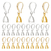   2 Sets 2 Colors Brass Earring Hooks EJEW-PH0001-23-1