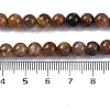 Natural Black Moonstone Beads Strands G-A219-A01-02-7