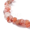 Natural Red Agate Chip Beaded Necklace NJEW-JN03824-04-4