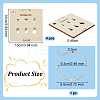 4pcs Wood Thread Winding Boards AJEW-OC0005-38-2