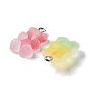 Gradient Color Translucent Resin Pendants RESI-P034-01P-2