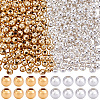 400Pcs 2 Colors Brass Spacer Beads KK-BBC0023-58B-1
