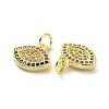 Brass Micro Pave Colorful Cubic Zirconia Charms KK-E068-VF081-3
