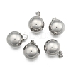 Fashionable 304 Stainless Steel Round Pendants STAS-R054-05-2