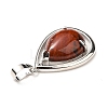 Natural Red Jasper Pendants G-B033-04P-21-4