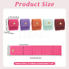 5Pcs 5 Colors PU Leather Ring Organizer Rolls ABAG-CL0001-68-2