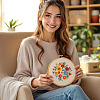 Plastic Imitation Bamboo Cross Stitch Embroidery Hoops TOOL-TADJ0001-03E-7