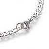 304 Stainless Steel Curb Chain Bracelets BJEW-E369-12P-2