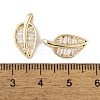 Brass Micro Pave Clear Cubic Zirconia Pendants KK-L212-04G-3