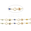 Sun & Evil Eye Handmade Brass Glass Beaded Chains CHC-M024-30G-2